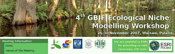 GBIF ENM Workshop 2007